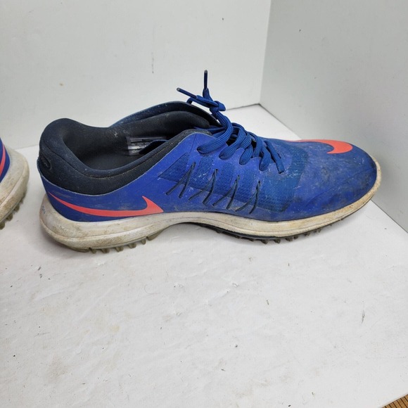 Nike Golf Lunar Control Vapor Blue Solar Red Shoes 849971-401 Sz 10 US Men's - Picture 12 of 16